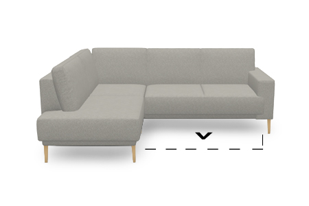 rohová sestava L - rozkládací - levá