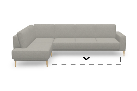 rohová rozkládací sestava L - levá