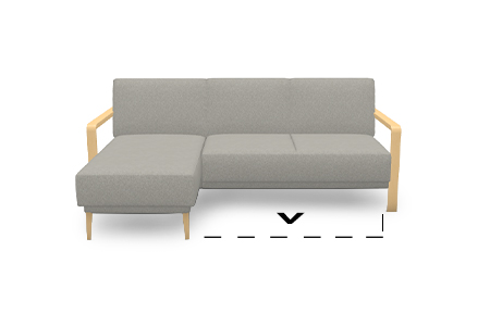 rohová rozkládací sestava L - levá