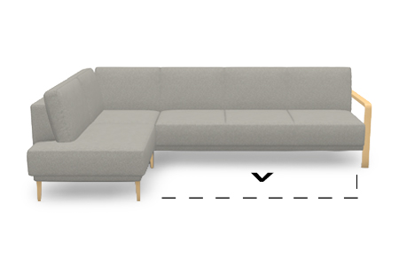 rohová rozkládací sestava L - levá